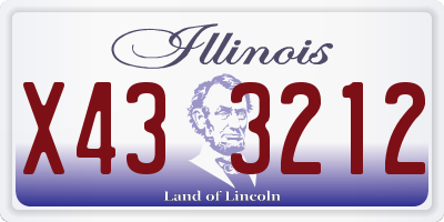 IL license plate X433212