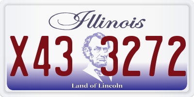 IL license plate X433272