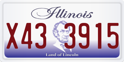 IL license plate X433915