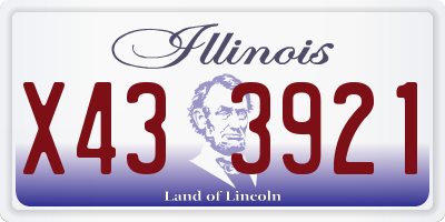 IL license plate X433921