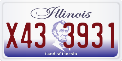 IL license plate X433931
