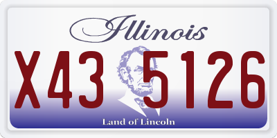 IL license plate X435126