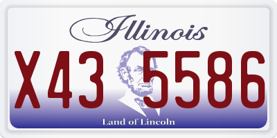 IL license plate X435586