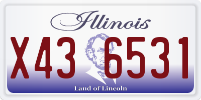 IL license plate X436531