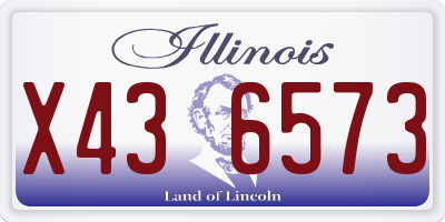 IL license plate X436573