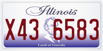 IL license plate X436583