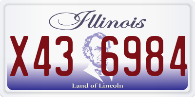 IL license plate X436984
