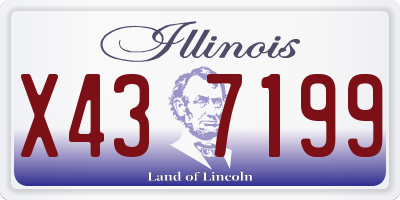 IL license plate X437199