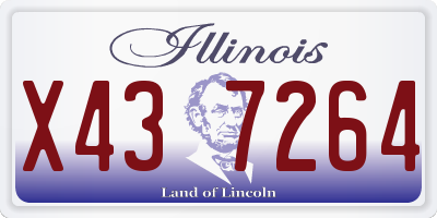 IL license plate X437264