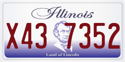 IL license plate X437352