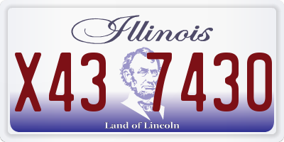 IL license plate X437430