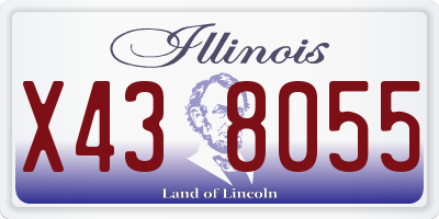 IL license plate X438055