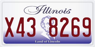 IL license plate X438269