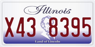 IL license plate X438395