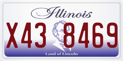IL license plate X438469