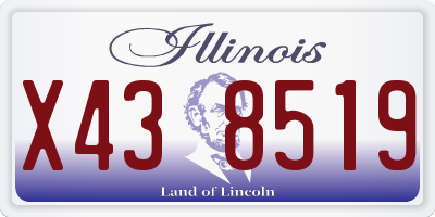 IL license plate X438519