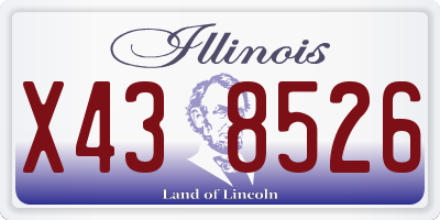 IL license plate X438526