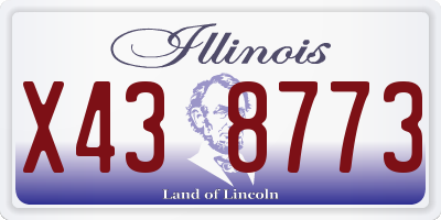 IL license plate X438773