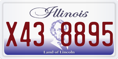 IL license plate X438895