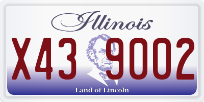 IL license plate X439002
