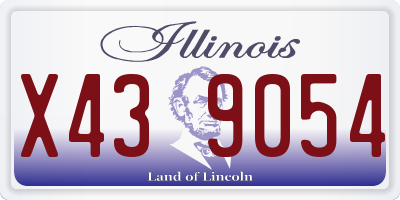 IL license plate X439054