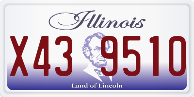 IL license plate X439510