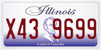IL license plate X439699