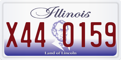 IL license plate X440159