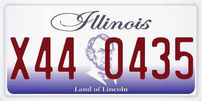 IL license plate X440435