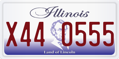 IL license plate X440555