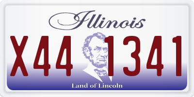 IL license plate X441341