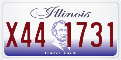 IL license plate X441731