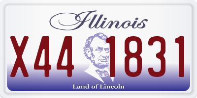 IL license plate X441831