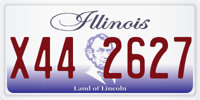 IL license plate X442627