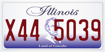 IL license plate X445039