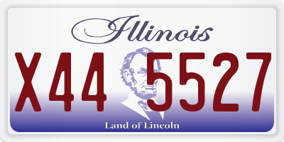 IL license plate X445527