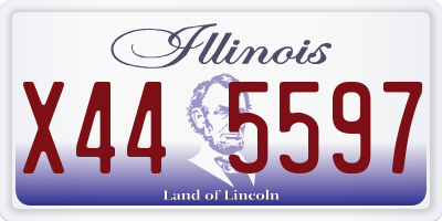 IL license plate X445597