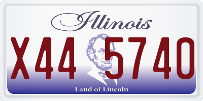 IL license plate X445740