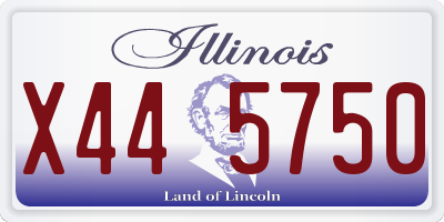 IL license plate X445750