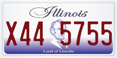 IL license plate X445755