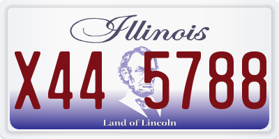 IL license plate X445788