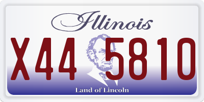 IL license plate X445810