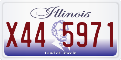IL license plate X445971