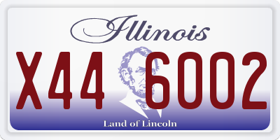 IL license plate X446002
