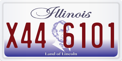 IL license plate X446101