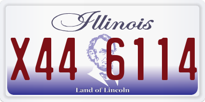 IL license plate X446114