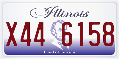 IL license plate X446158