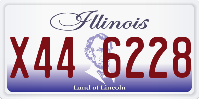 IL license plate X446228