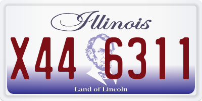IL license plate X446311