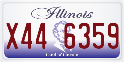 IL license plate X446359